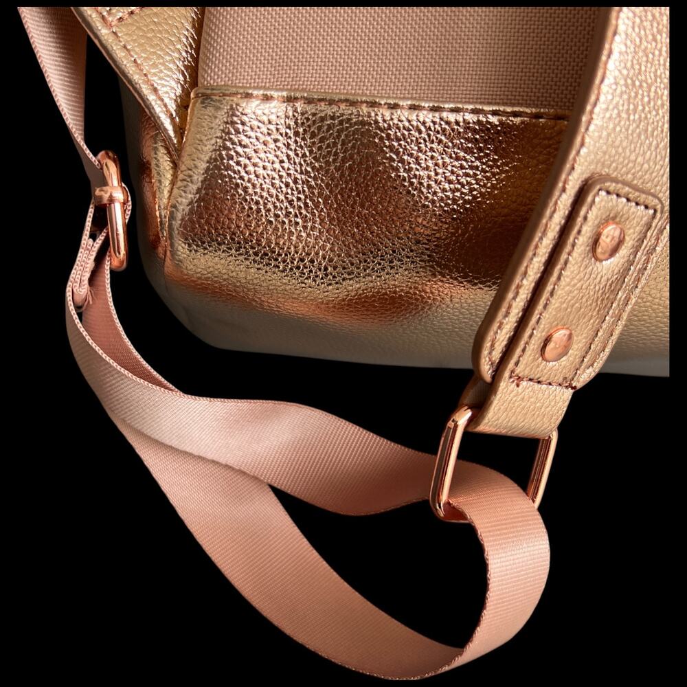 DISNEY MICKEY MOUSE Icon Flair Women's  Backpack Rose Gold Bag Perforated - Picture 16 of 16